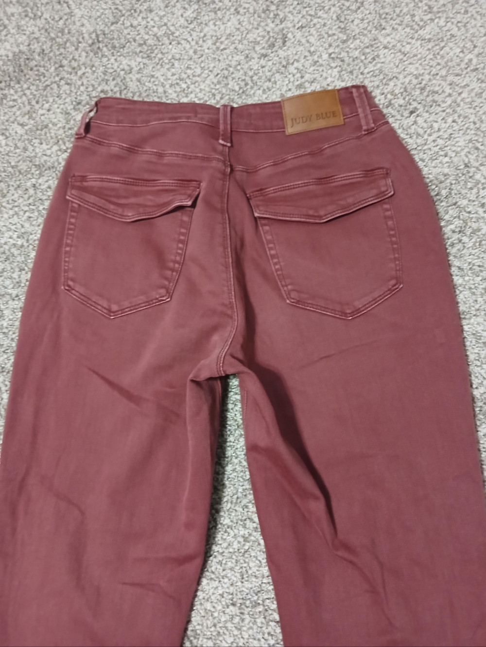 Judy Blue High-Rise Straight Leg Pants in Burgundy - Picture 12 of 16